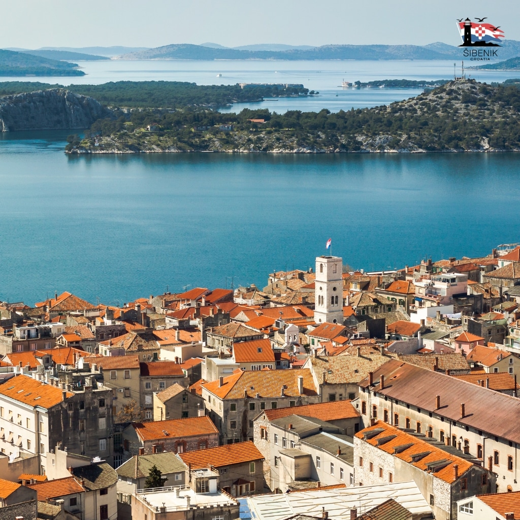 Sibenik panorama from Barone fortress