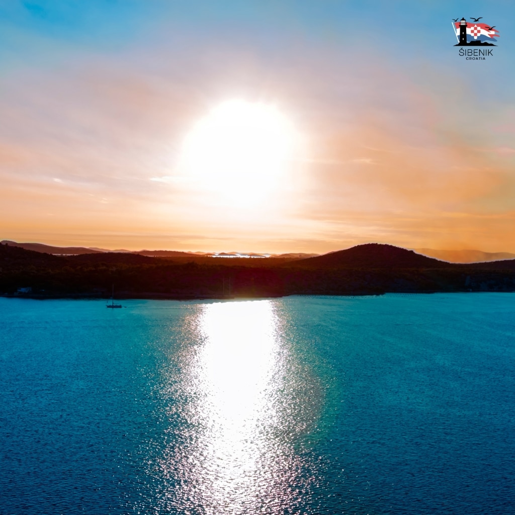 sunset in sibenik croatia