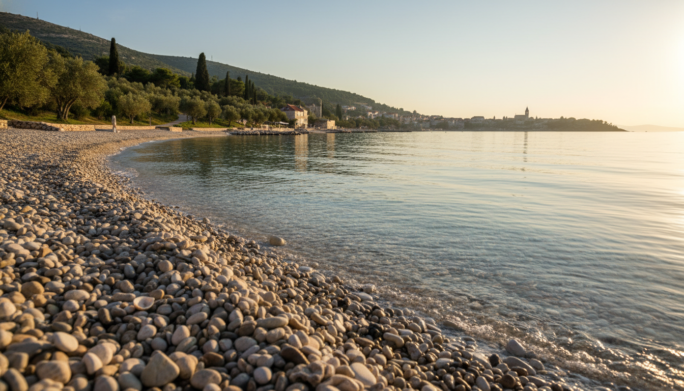 early morning beaches sibenik