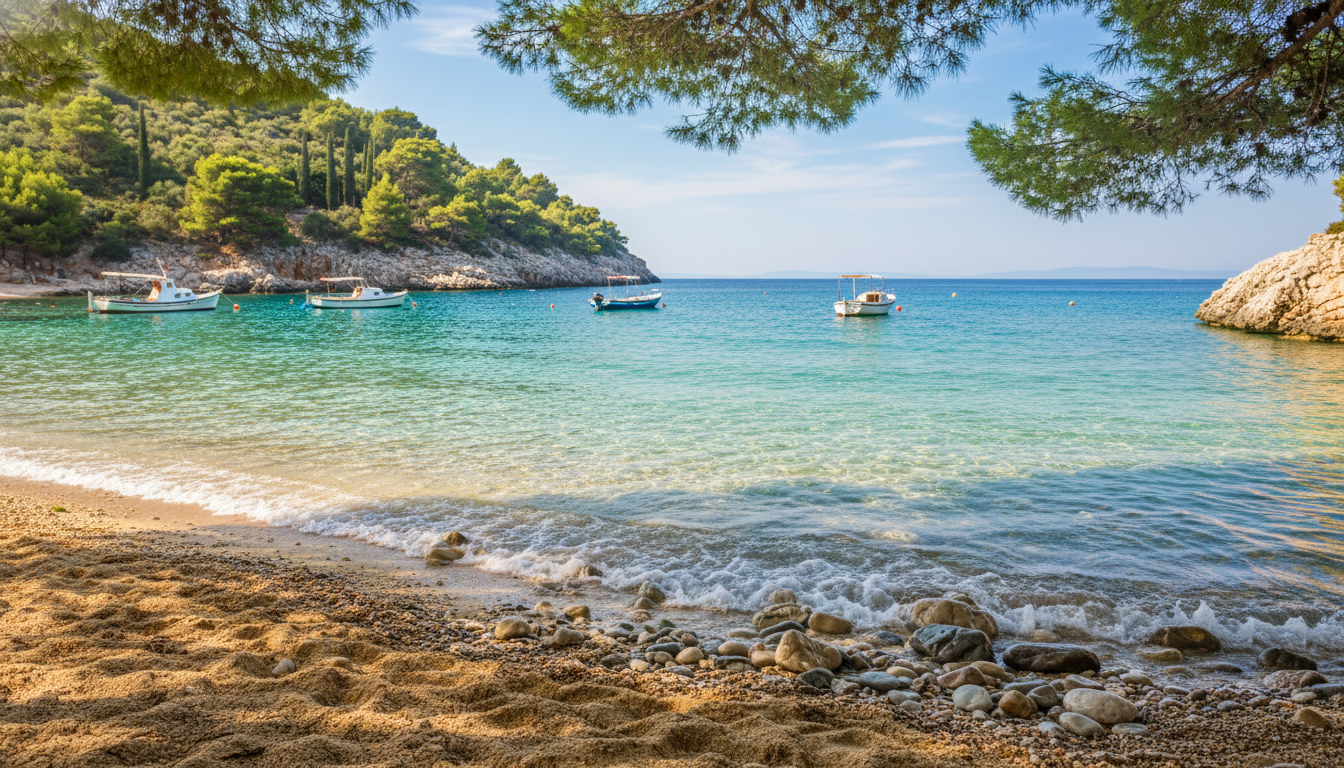 shaded beaches sibenik