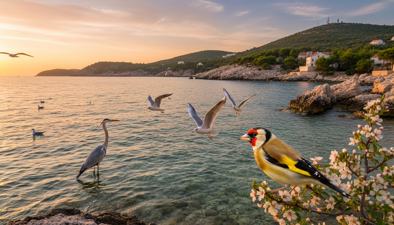 bird species near sibenik