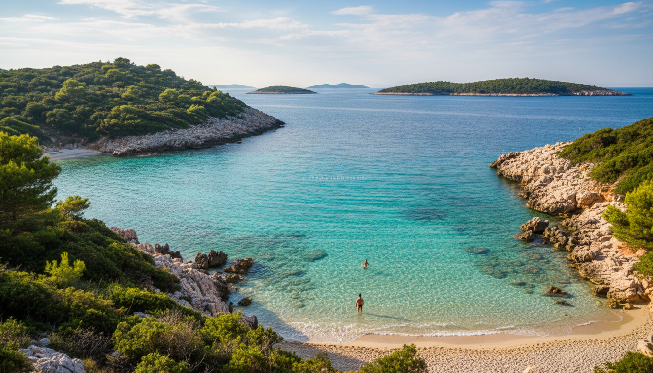 islands for swimming near sibenik