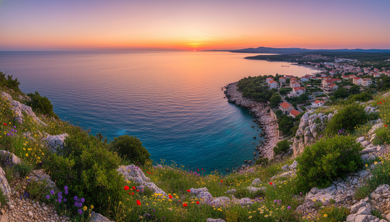 sunset viewpoints near sibenik