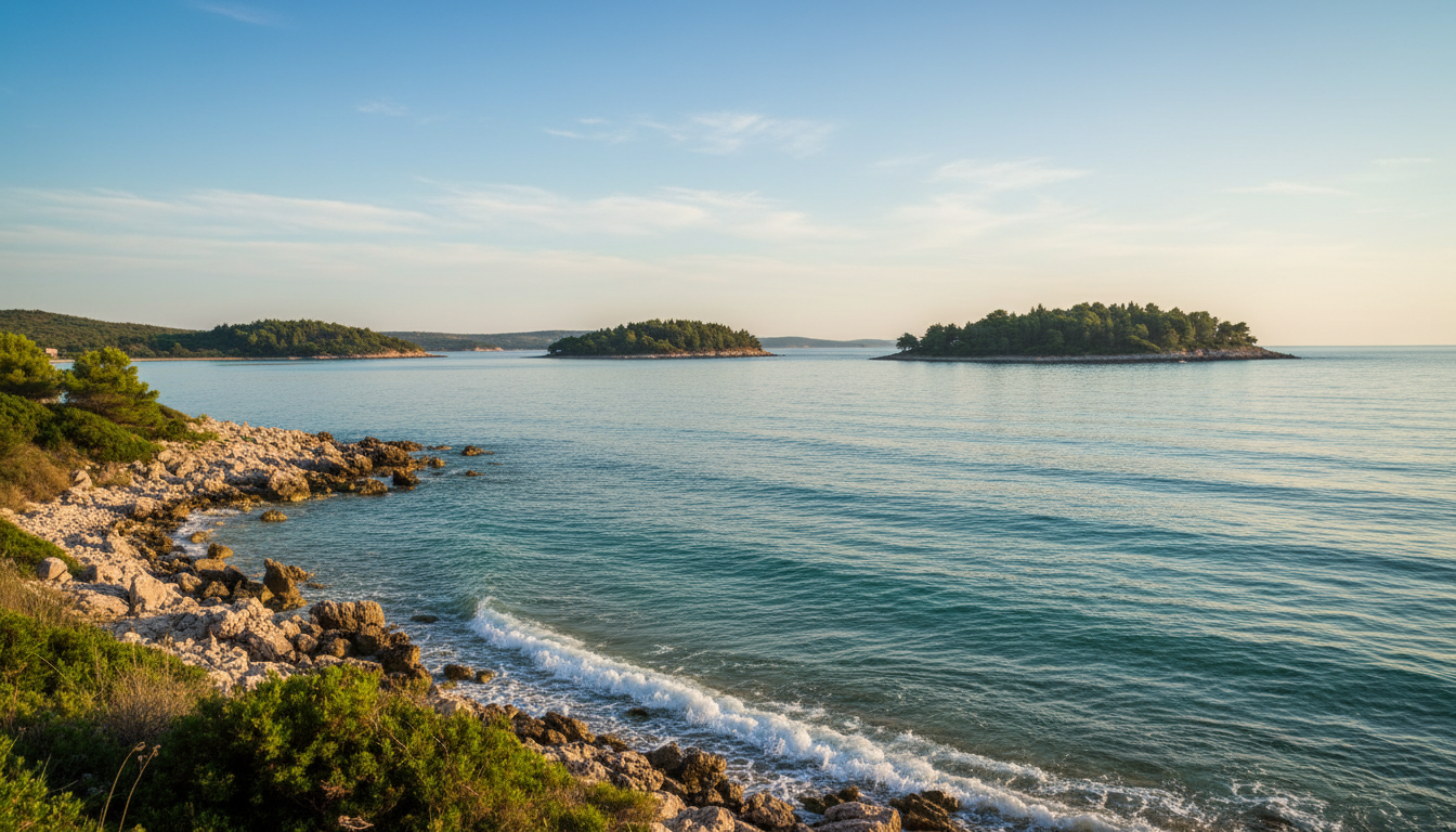 quiet islands near sibenik
